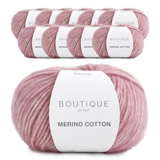 SEVY 美麗諾棉質編織線 10入, 119櫻花粉, 10個, 120m