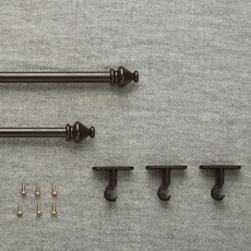 仿古窗簾桿 15mm, 黑色