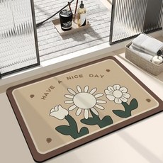 WeTheHome 美好的一天 花朵地墊, 米色