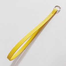 동대문단추왕 가죽 가방 끈 컬러 스트랩 숏 11.8cm, 옐로우, 1개