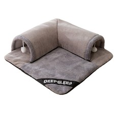 貓咪舒適隧道躲貓貓屋, 1個, 灰色