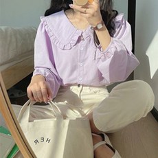 Doobom 女性日常粉彩襯衫