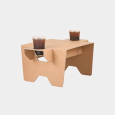 페이퍼팝 휴대용 소소 컵홀더 테이블