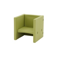 Edu play 多功能方形孩童椅, 橄欖綠色, 1個