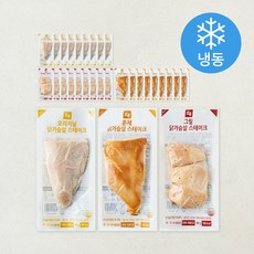 오쿡 스팀 닭가슴살 오리지날 100g x 10개입 + 그릴 100g x 10개입 + 훈제 100g x 10개입 세트 (냉동), 1세트