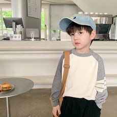 男童撞色袖針織衫 CCW51BKN22