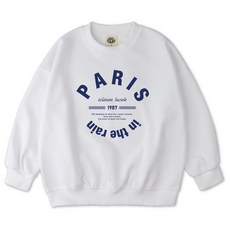 VENHIT 青少年款Paris寬鬆棉質雙面布大學T