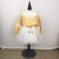 WISHKIDS 女童蕾絲領襯衫