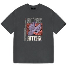 HX 남성용 통기성 오버핏 박스핏 빅사이즈 반팔 티셔츠 HX1049