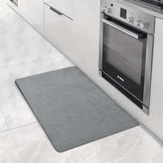 MONACO OLIVE 柔軟防滑珪藻土地墊, 1個, 灰色