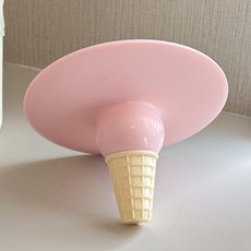 미르노아 녹은 아이스크림 유니크 오브제 탁상거울 MMM3465, 핑크