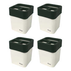TUCO.B RAUM 多用途方形收納筒, 深綠色, 4個