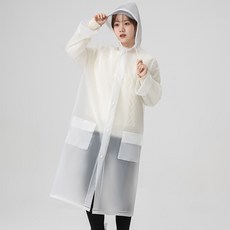 DTree 防雨帽簷雨衣, 1個, 白色
