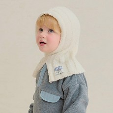 milkmile 柔軟保暖連帽圍脖