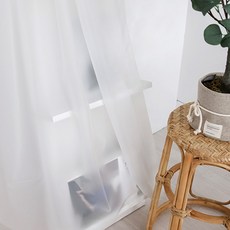 Maison Textile 雞眼型 0.15t 防風防寒 防止冷氣外洩 塑膠門簾 附S型掛鉤, 白色半透明