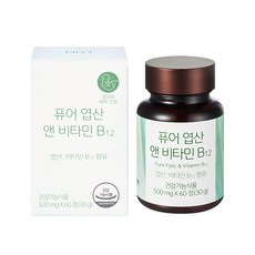 네츄럴굿띵스 퓨어 엽산 앤 비타민B12, 60정, 1개