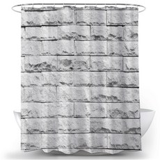 磚紋浴簾 TYPE17 120 x 180 cm, 多色(混色), 1個