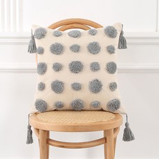 Homeflow 高品質簇絨圖案高級手工抱枕套