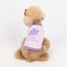 PASTEL PET 寵物水果拼接袖T恤, 葡萄