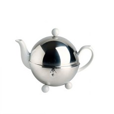 不鏽鋼午後茶杯套 500ml, 白色的, 1個