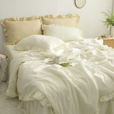 I'm Living 荷葉邊蕾絲寢具組