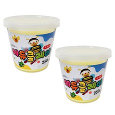 에듀클레이 유아용 클레이 2p, 연한노랑