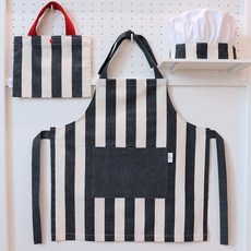 Chouchou Room 兒童圍裙 + 廚師帽 + 托特包套組