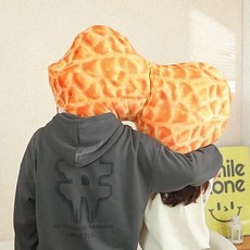 ARTJOY 搞怪花生情侶抱枕 帽子長抱枕 午睡枕, 混合顏色