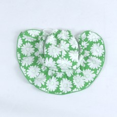 REDPUPPY 狗狗Lovely荷葉邊花朵遮陽帽, 綠色