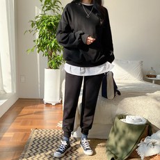 amorday 女款大學T+運動褲