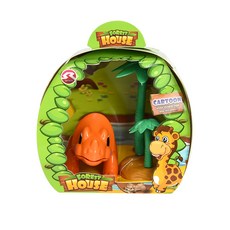 Ninosano 森林小屋寶寶公仔可動玩偶, 橘色三角龍, 10cm