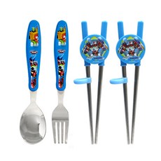 LE BARN 衝鋒戰士7學習筷+湯匙+叉子組, 學習筷 2雙+湯匙+叉子, 混色