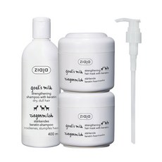 佳佳山羊奶洗髮水 400ml + 發膜 200ml x 2p + 獨家泵套組, 1套