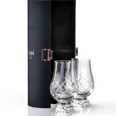 THE GLENCAIRN GLASS 切割水晶玻璃杯 2入 + 旅行收納盒 禮盒組, 2個