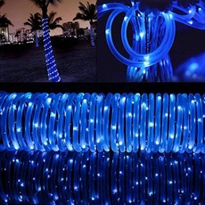 可替換大容量太陽能LED軟管燈 22M 200燈, 藍色, 1個