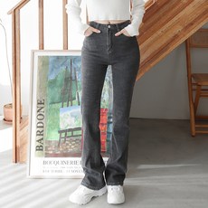 SUBIJEANS 女款彈性落地靴型牛仔褲 SP7186
