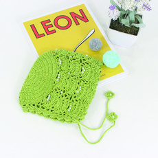 JJNINE 新生兒用貝雷帽閃亮手工棉質帽子 H713s