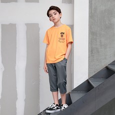 KISPO 兒童涼感透氣珠寶日常七分套裝