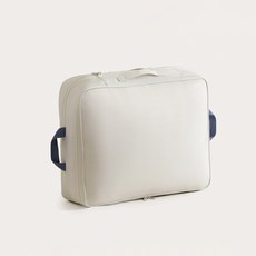 Alleophom 粉彩色調壓縮收納整理袋, 奶油白, 1個