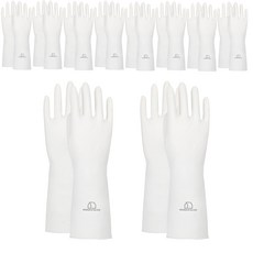 MONACO OLIVE 超強韌丁腈橡膠手套 雙手組 M, 半透明白色, 10套, 中(M)