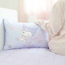NARA HOME DECO 三麗鷗 兒童用 大蝴蝶結 純棉 枕頭套 含枕芯, 酷洛米