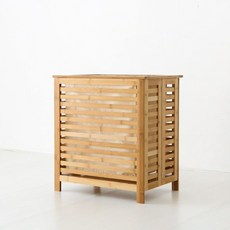 MARKET B JAWAL 原木竹製洗衣籃 WFB19019, 原木色