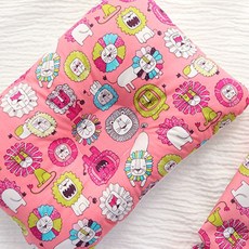 제이유니 순면 유아동 베개, 키즈 레오 핑크