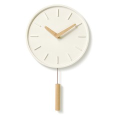簡約素色掛鐘, 白色的