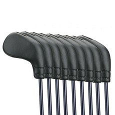 오래 베이직 골프 아이언 고무 방수 헤드 보호 캡 커버 9종 세트, 블랙셋