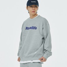 Royallife 남녀공용 오리지널 로고 기모 보온 맨투맨 RLCN500