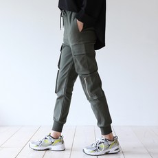 BBAE BBAE 女款口袋鬆緊綁帶工裝褲