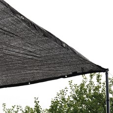 아이두젠 차광막 햇빛 그늘막 썬쉐이드 이중직 4면 봉재, 블랙