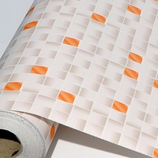DECOMI 無氣泡磁磚貼紙 AWS-20008, 珠寶磁磚 橘色