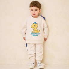 milkmile 兒童可愛恐龍上下裝套組